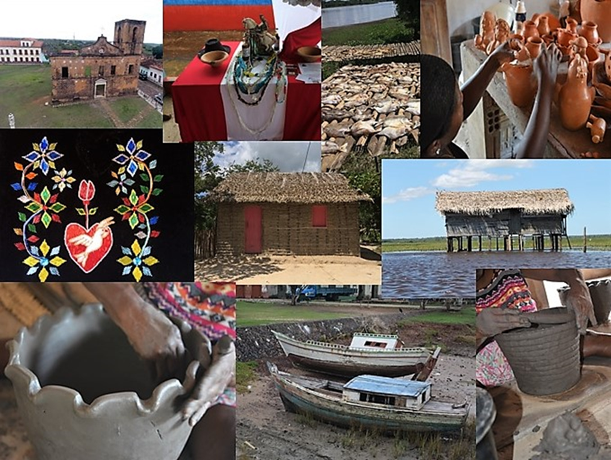Mosaic of cultural aspects of the Baixada Maranhense and Reentr&acirc;ncias
                        Maranhenses. Source: Arkley Bandeira, 2020.